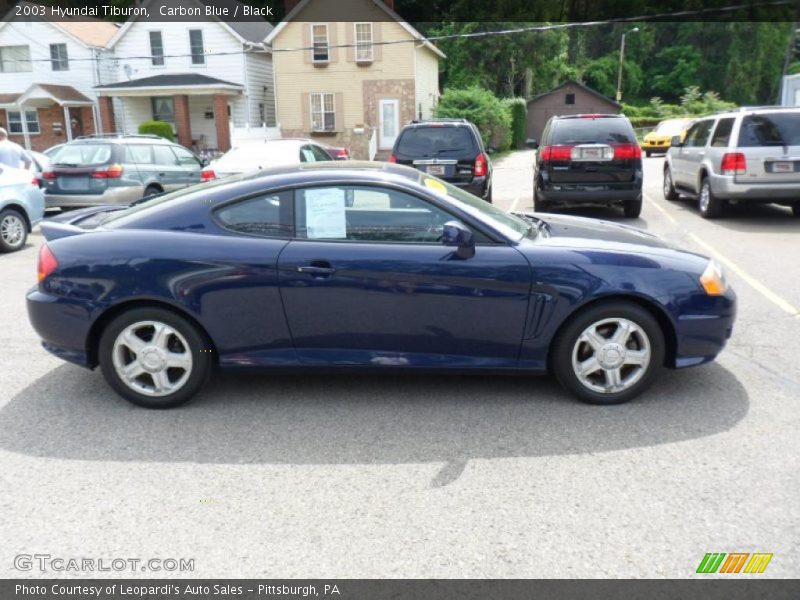 Carbon Blue / Black 2003 Hyundai Tiburon