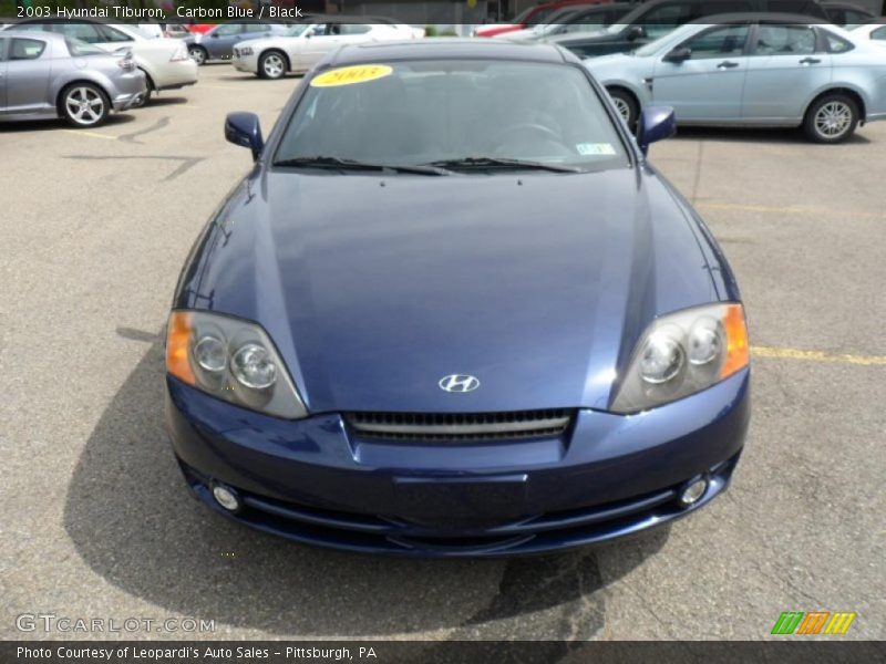 Carbon Blue / Black 2003 Hyundai Tiburon