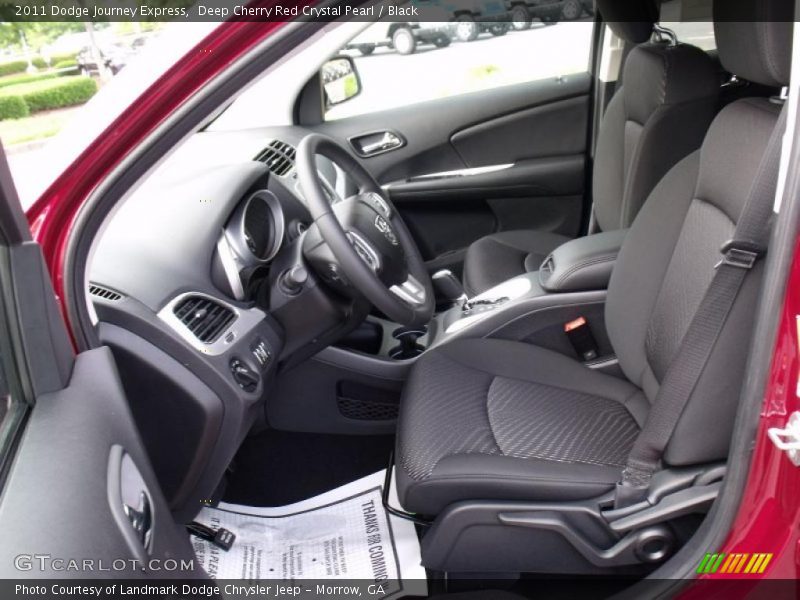 Deep Cherry Red Crystal Pearl / Black 2011 Dodge Journey Express
