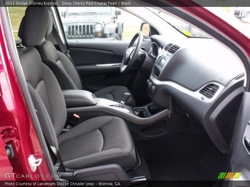 Deep Cherry Red Crystal Pearl / Black 2011 Dodge Journey Express