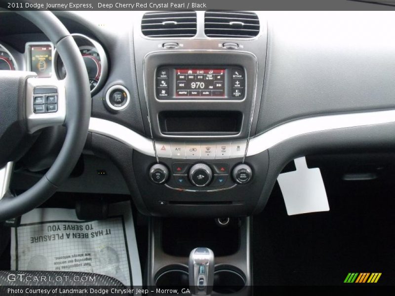 Deep Cherry Red Crystal Pearl / Black 2011 Dodge Journey Express