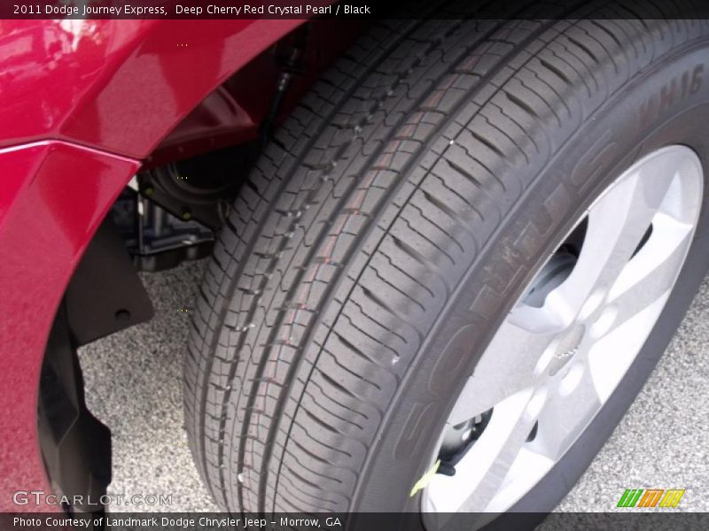 Deep Cherry Red Crystal Pearl / Black 2011 Dodge Journey Express