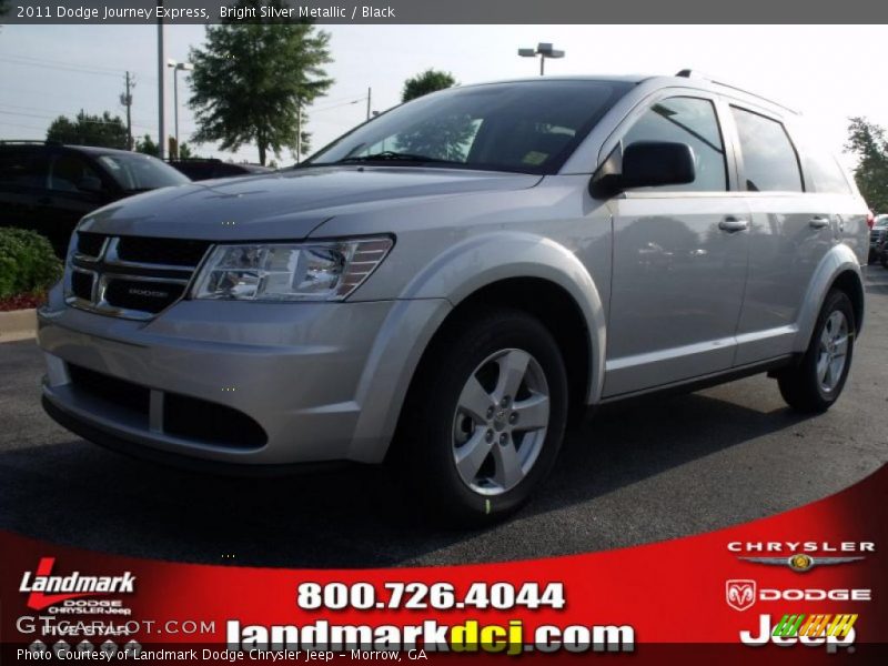Bright Silver Metallic / Black 2011 Dodge Journey Express