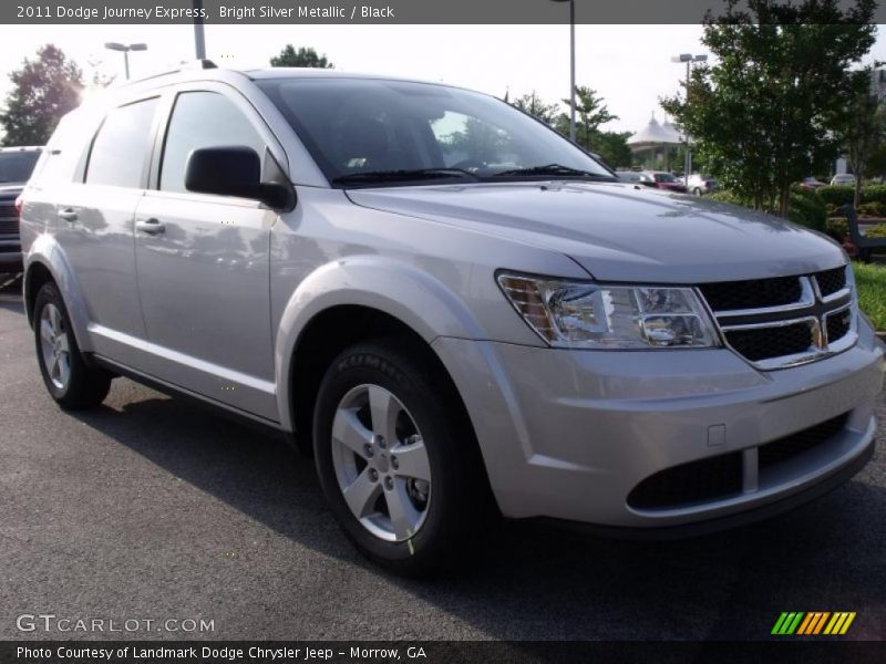 Bright Silver Metallic / Black 2011 Dodge Journey Express