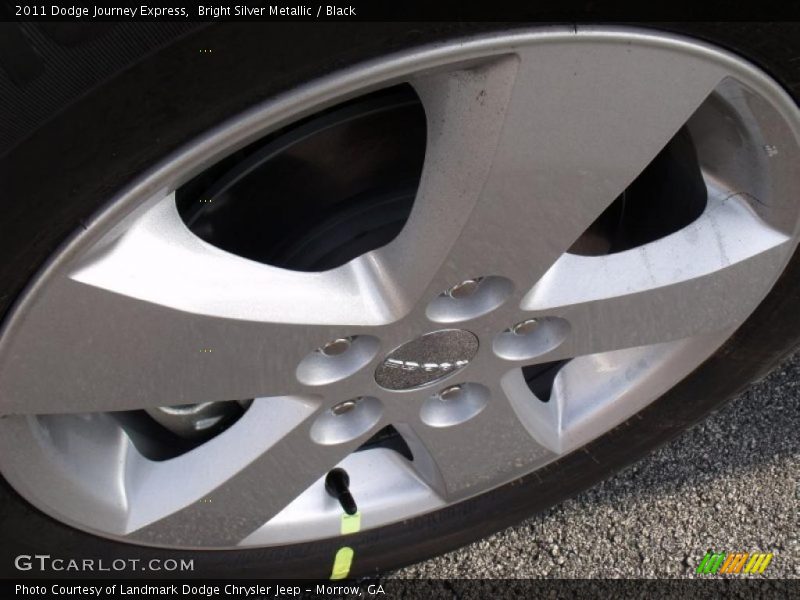 Bright Silver Metallic / Black 2011 Dodge Journey Express