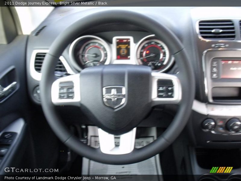 Bright Silver Metallic / Black 2011 Dodge Journey Express