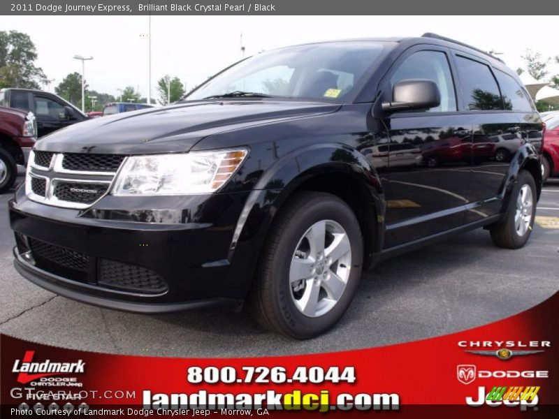 Brilliant Black Crystal Pearl / Black 2011 Dodge Journey Express