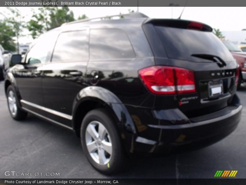 Brilliant Black Crystal Pearl / Black 2011 Dodge Journey Express