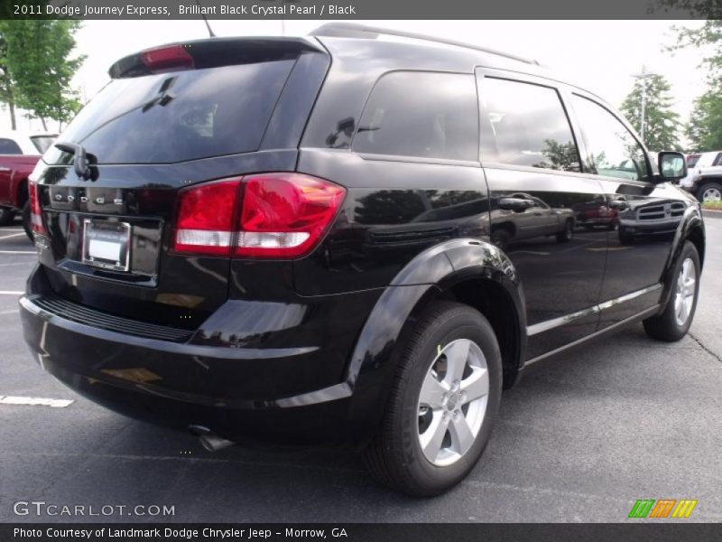 Brilliant Black Crystal Pearl / Black 2011 Dodge Journey Express