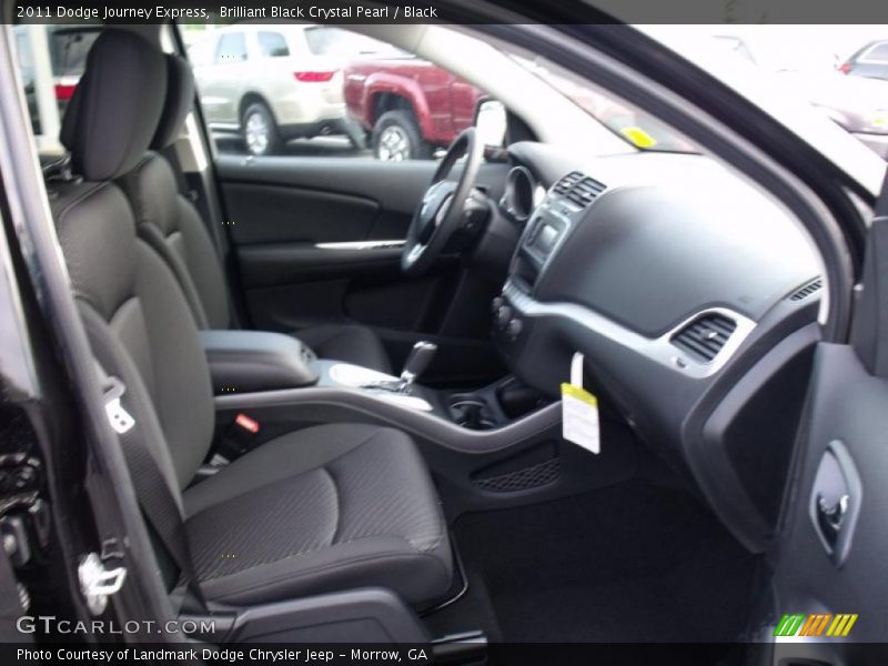 Brilliant Black Crystal Pearl / Black 2011 Dodge Journey Express