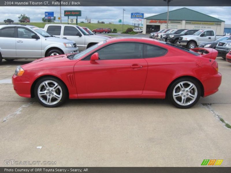 Rally Red / Black 2004 Hyundai Tiburon GT