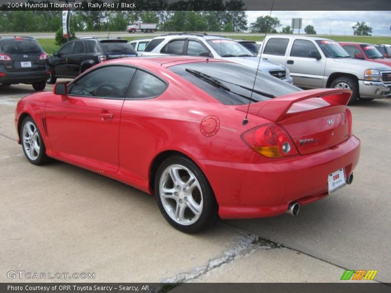 Rally Red / Black 2004 Hyundai Tiburon GT
