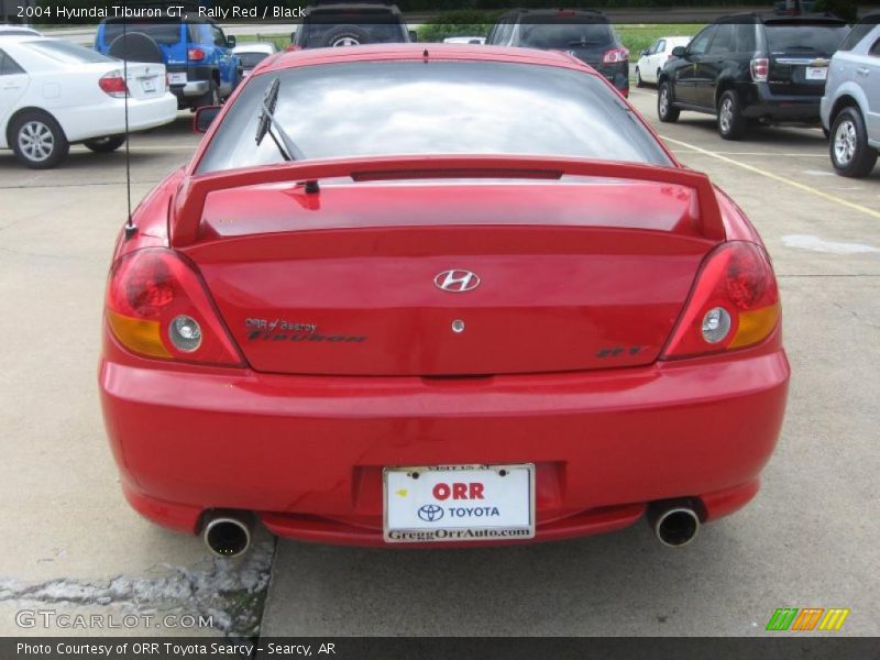 Rally Red / Black 2004 Hyundai Tiburon GT