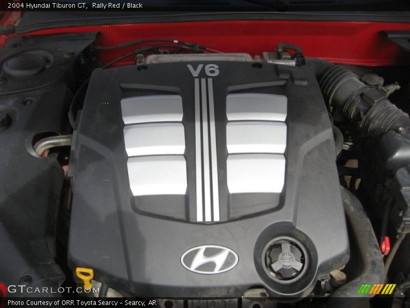 Rally Red / Black 2004 Hyundai Tiburon GT