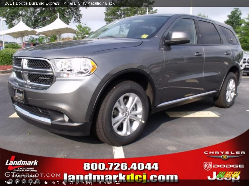 Mineral Gray Metallic / Black 2011 Dodge Durango Express