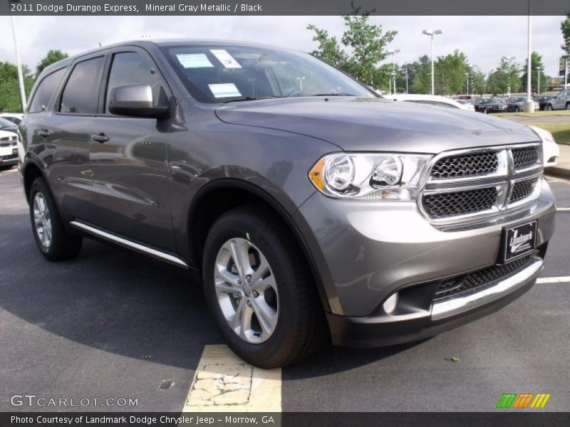 Mineral Gray Metallic / Black 2011 Dodge Durango Express