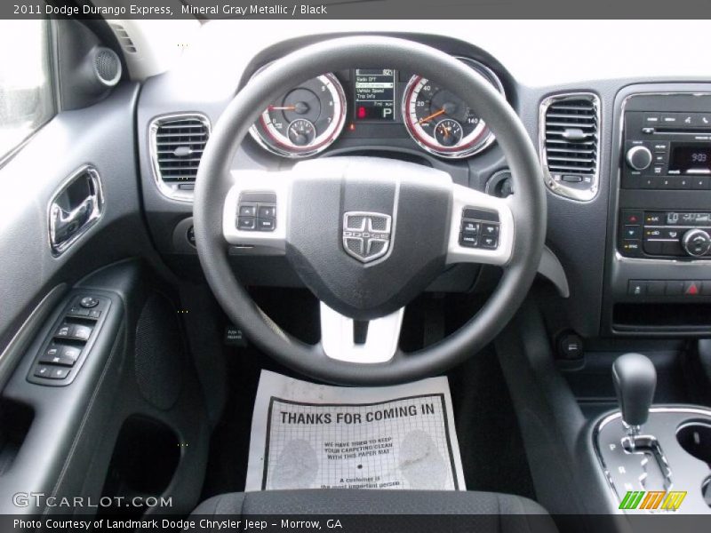 Mineral Gray Metallic / Black 2011 Dodge Durango Express