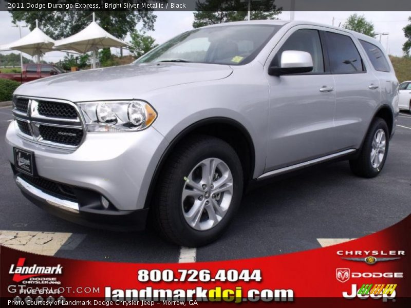 Bright Silver Metallic / Black 2011 Dodge Durango Express