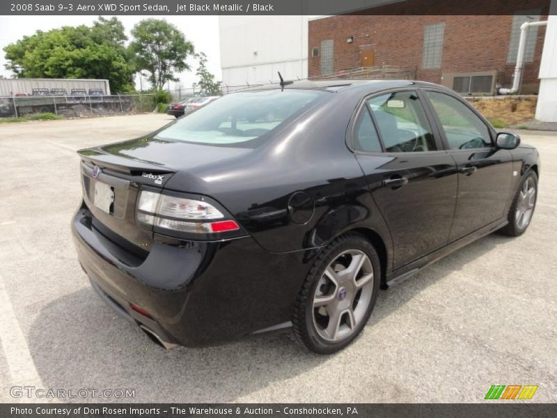 Jet Black Metallic / Black 2008 Saab 9-3 Aero XWD Sport Sedan