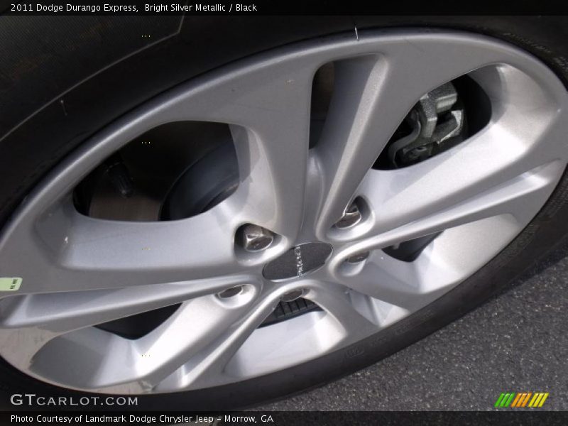 Bright Silver Metallic / Black 2011 Dodge Durango Express