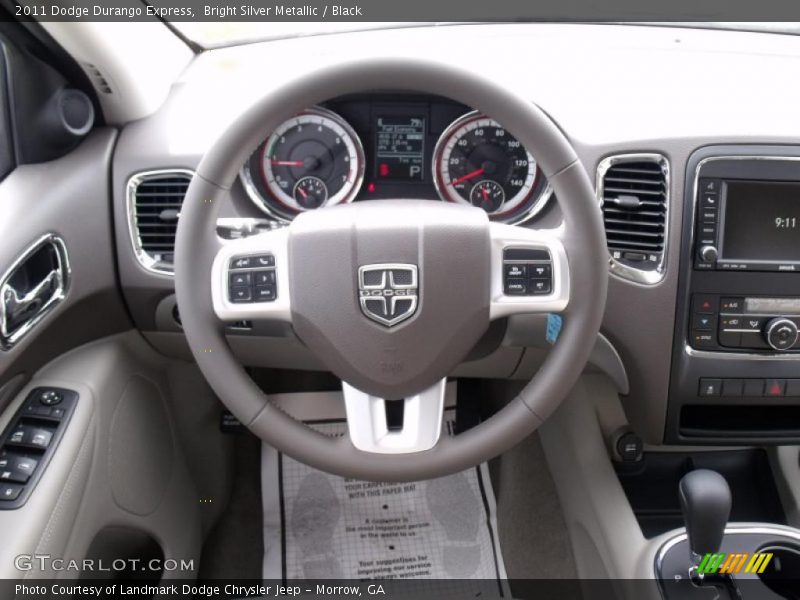 Bright Silver Metallic / Black 2011 Dodge Durango Express