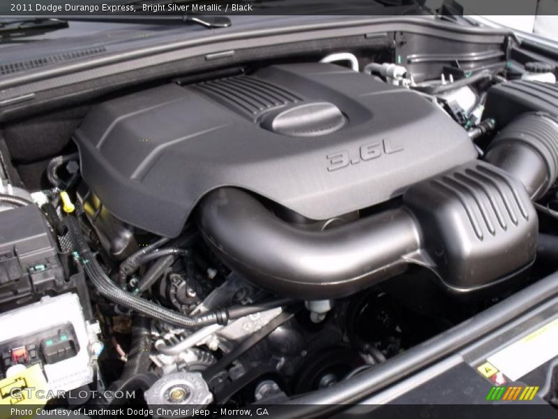 Bright Silver Metallic / Black 2011 Dodge Durango Express