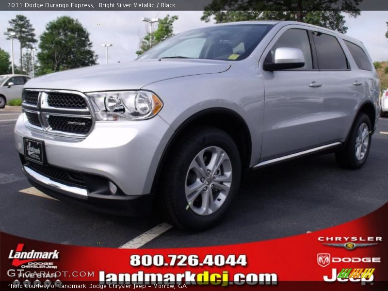 Bright Silver Metallic / Black 2011 Dodge Durango Express
