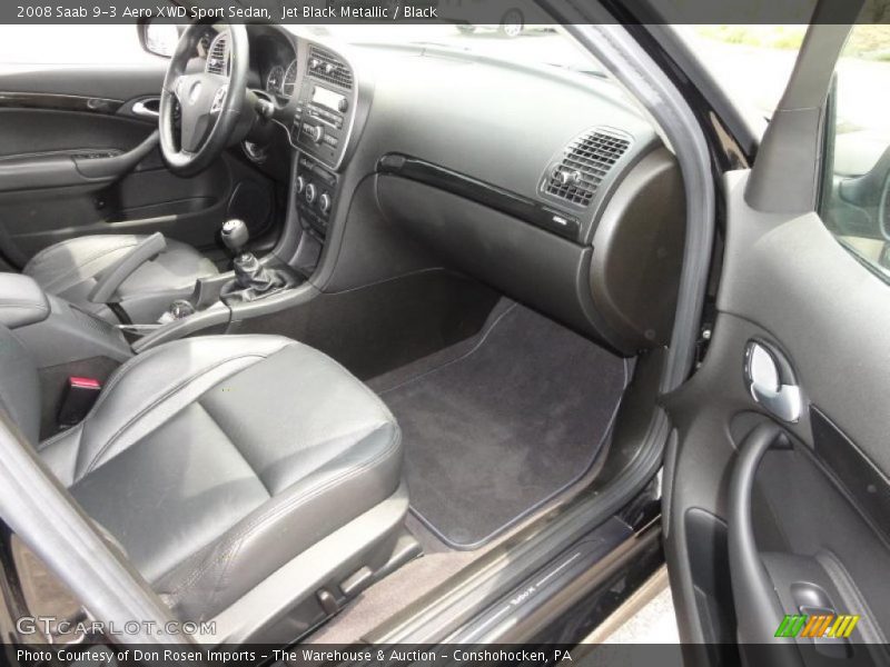 Jet Black Metallic / Black 2008 Saab 9-3 Aero XWD Sport Sedan