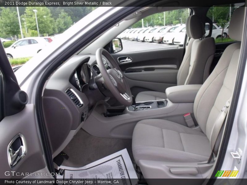 Bright Silver Metallic / Black 2011 Dodge Durango Express
