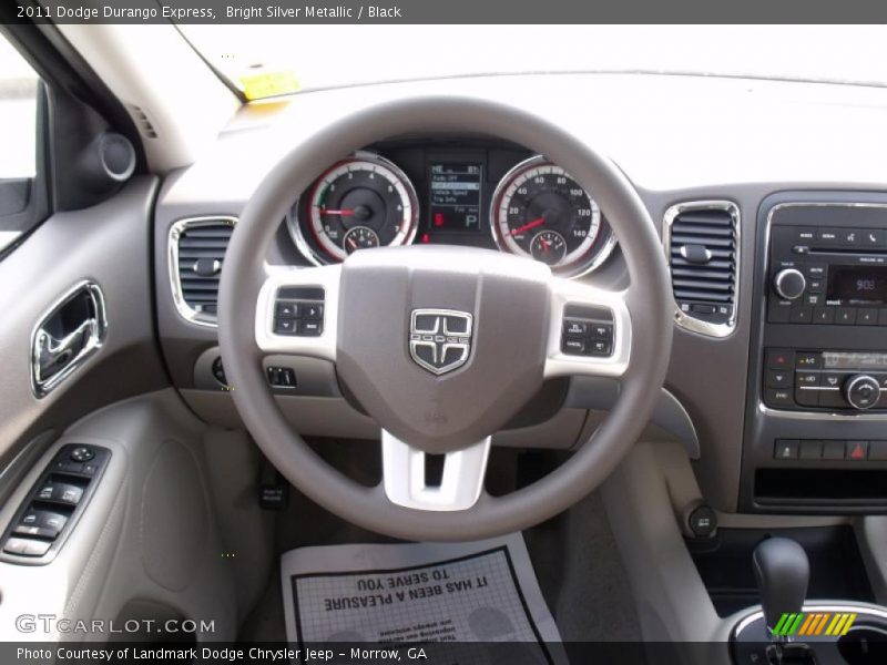 Bright Silver Metallic / Black 2011 Dodge Durango Express
