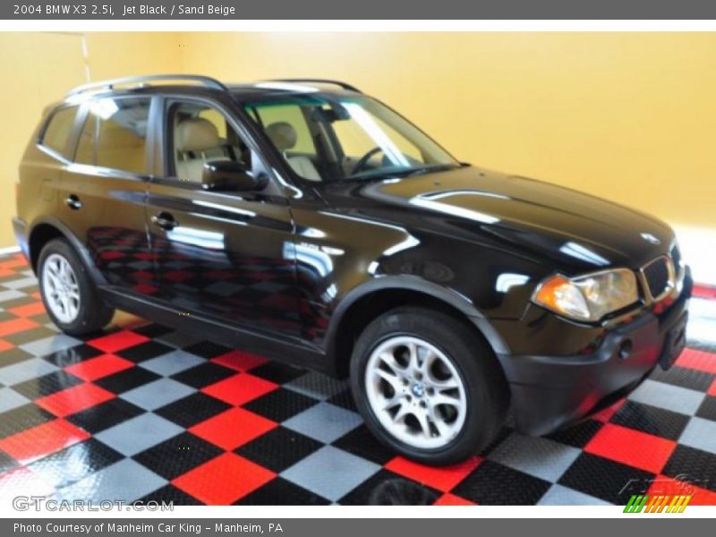 Jet Black / Sand Beige 2004 BMW X3 2.5i