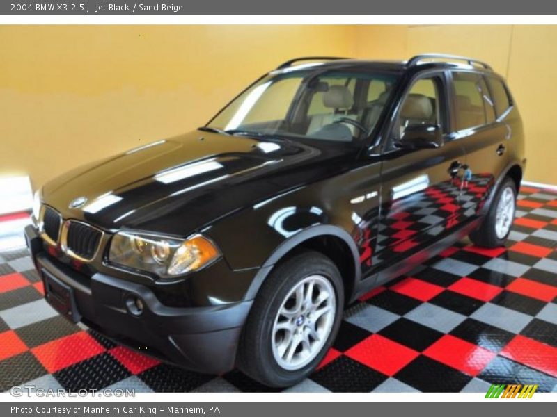 Jet Black / Sand Beige 2004 BMW X3 2.5i
