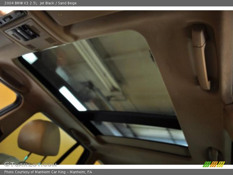 Jet Black / Sand Beige 2004 BMW X3 2.5i
