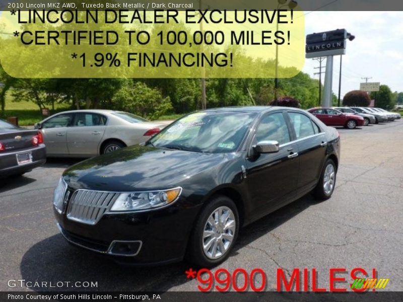 Tuxedo Black Metallic / Dark Charcoal 2010 Lincoln MKZ AWD