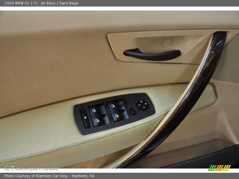 Jet Black / Sand Beige 2004 BMW X3 2.5i