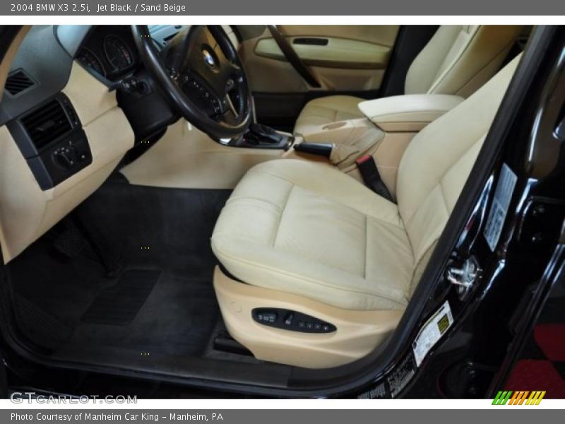 Jet Black / Sand Beige 2004 BMW X3 2.5i