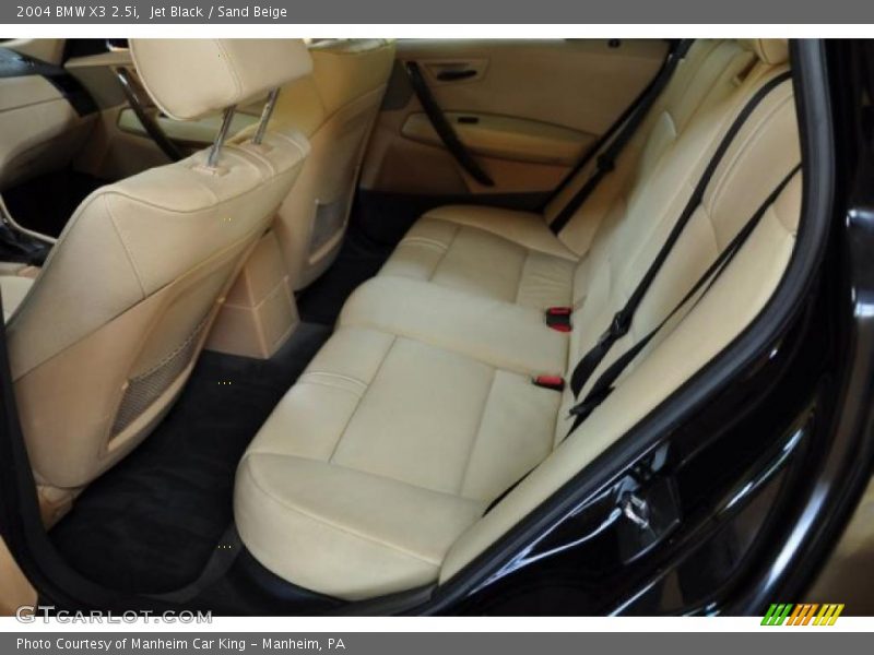 Jet Black / Sand Beige 2004 BMW X3 2.5i