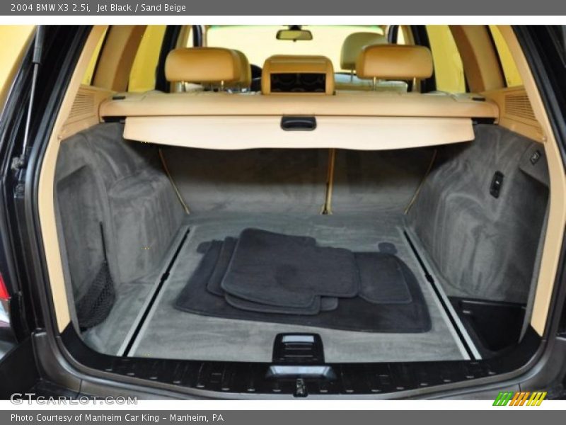 Jet Black / Sand Beige 2004 BMW X3 2.5i