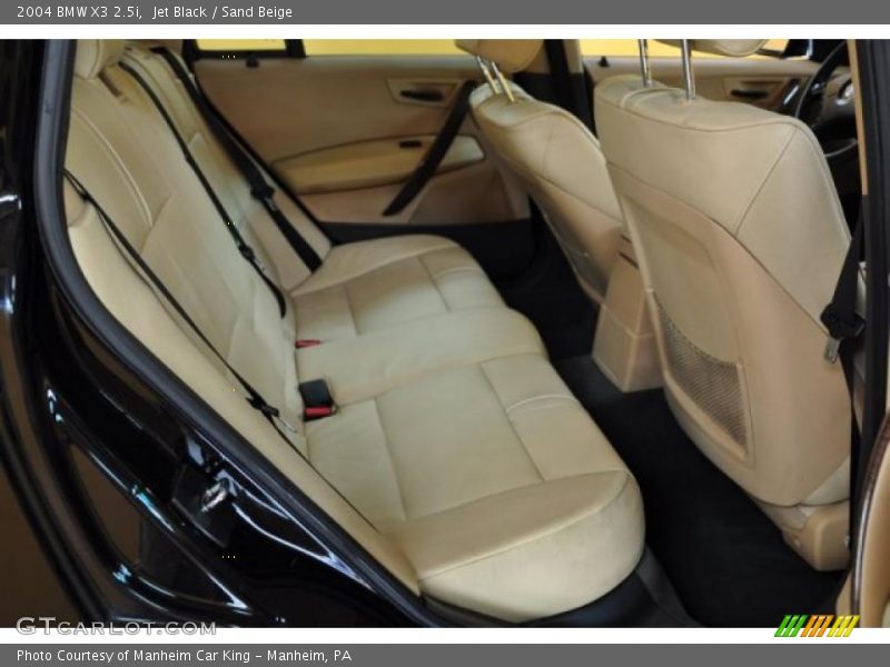 Jet Black / Sand Beige 2004 BMW X3 2.5i