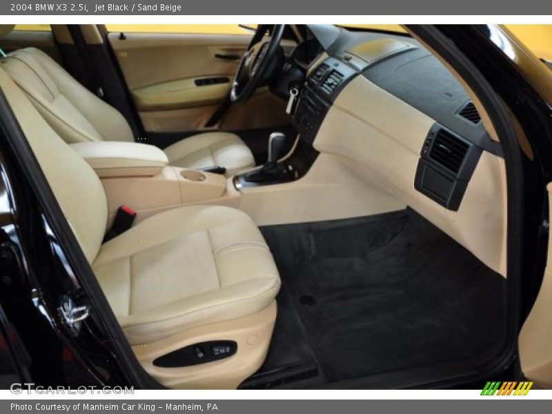 Jet Black / Sand Beige 2004 BMW X3 2.5i