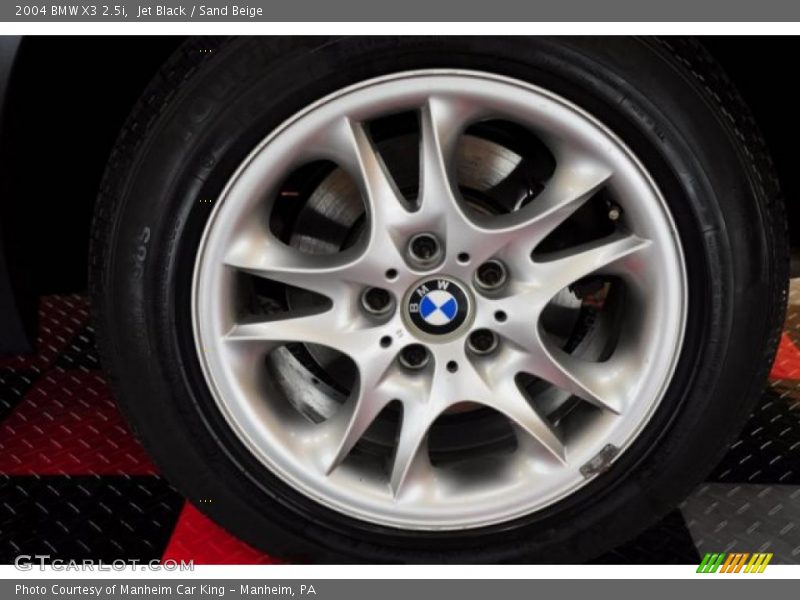 Jet Black / Sand Beige 2004 BMW X3 2.5i