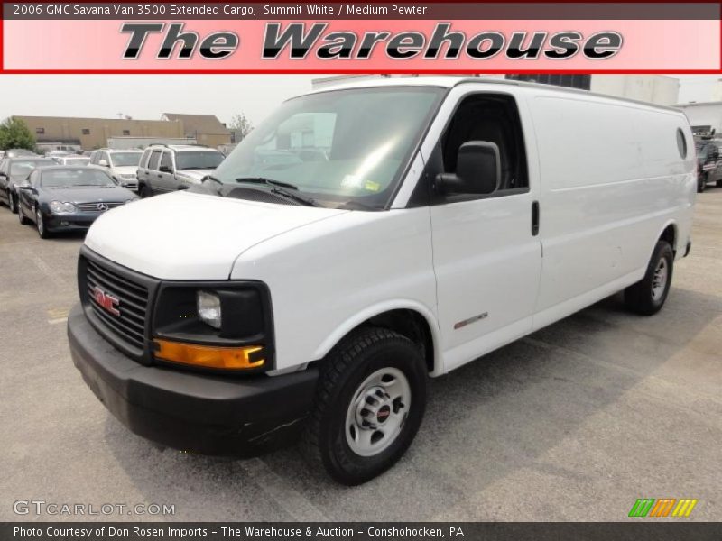 Summit White / Medium Pewter 2006 GMC Savana Van 3500 Extended Cargo