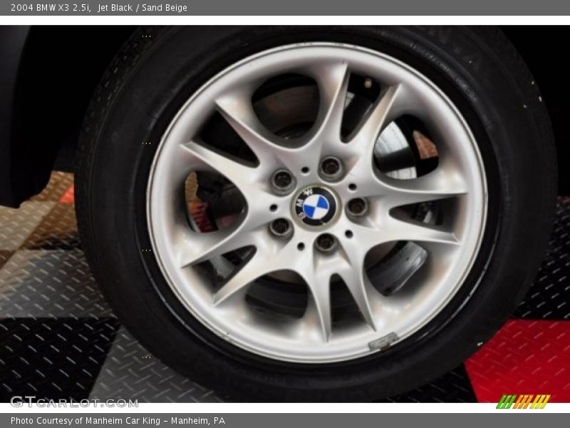 Jet Black / Sand Beige 2004 BMW X3 2.5i