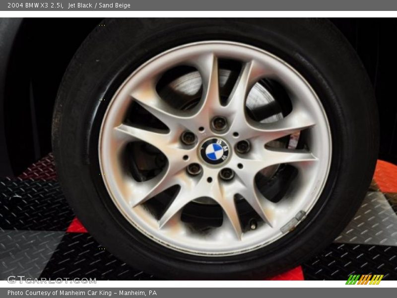 Jet Black / Sand Beige 2004 BMW X3 2.5i