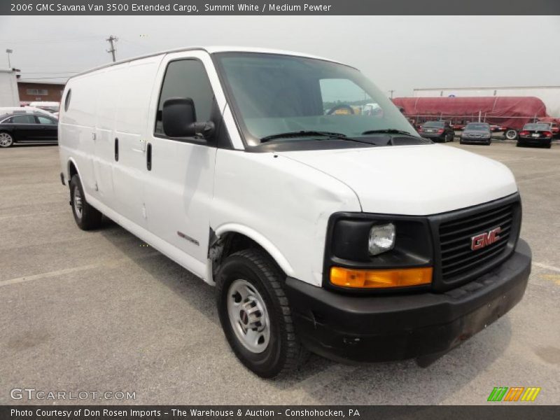 Summit White / Medium Pewter 2006 GMC Savana Van 3500 Extended Cargo