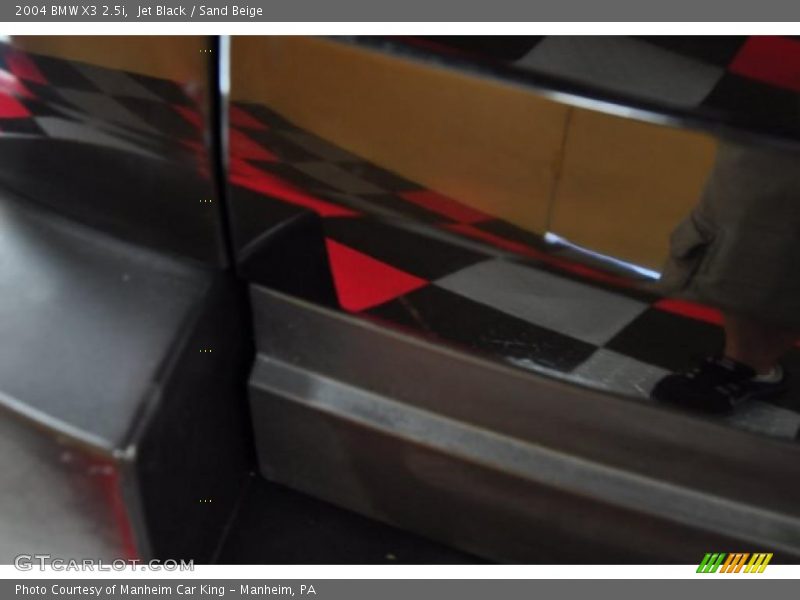 Jet Black / Sand Beige 2004 BMW X3 2.5i