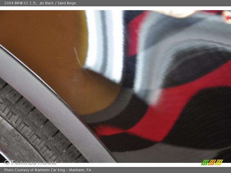 Jet Black / Sand Beige 2004 BMW X3 2.5i