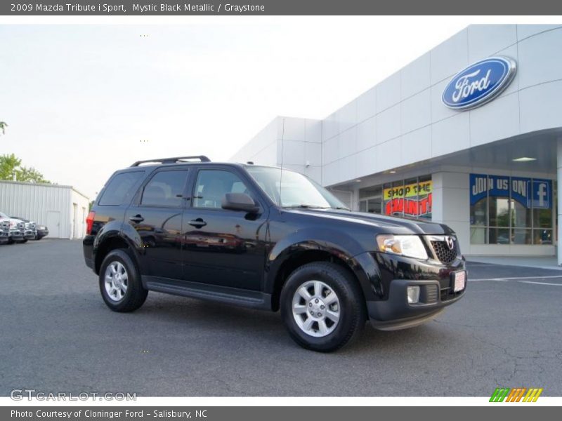 Mystic Black Metallic / Graystone 2009 Mazda Tribute i Sport