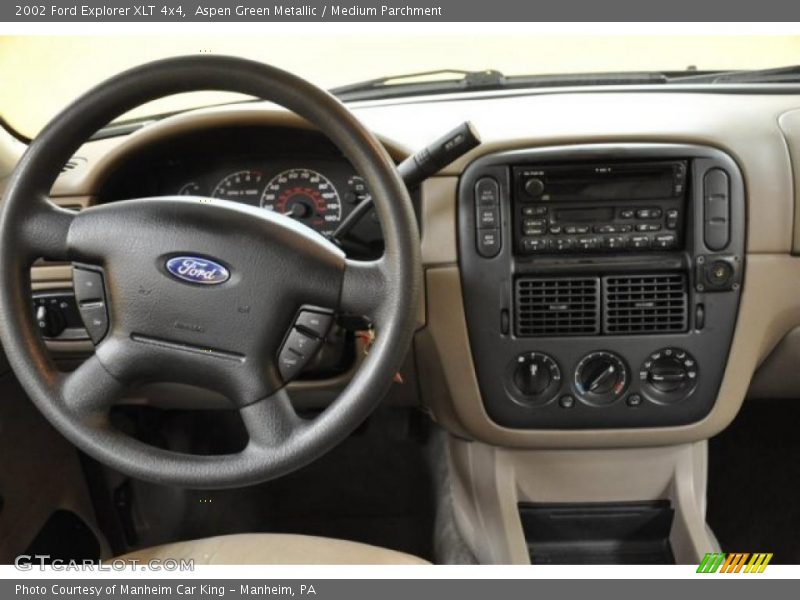 Aspen Green Metallic / Medium Parchment 2002 Ford Explorer XLT 4x4