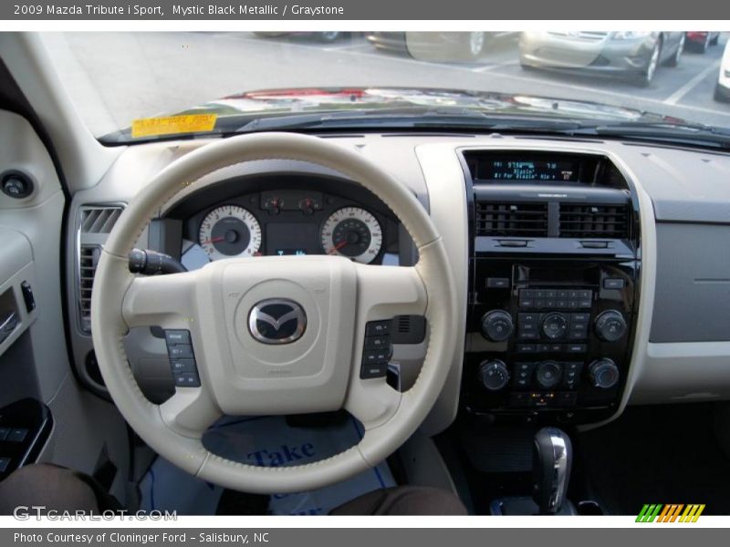 Mystic Black Metallic / Graystone 2009 Mazda Tribute i Sport